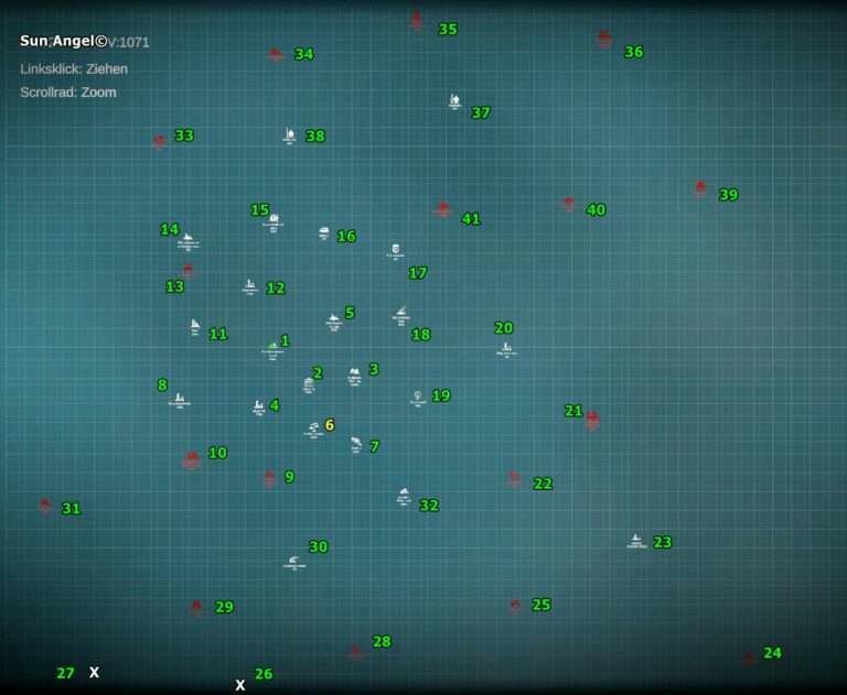 Sunkenland World Map with POI